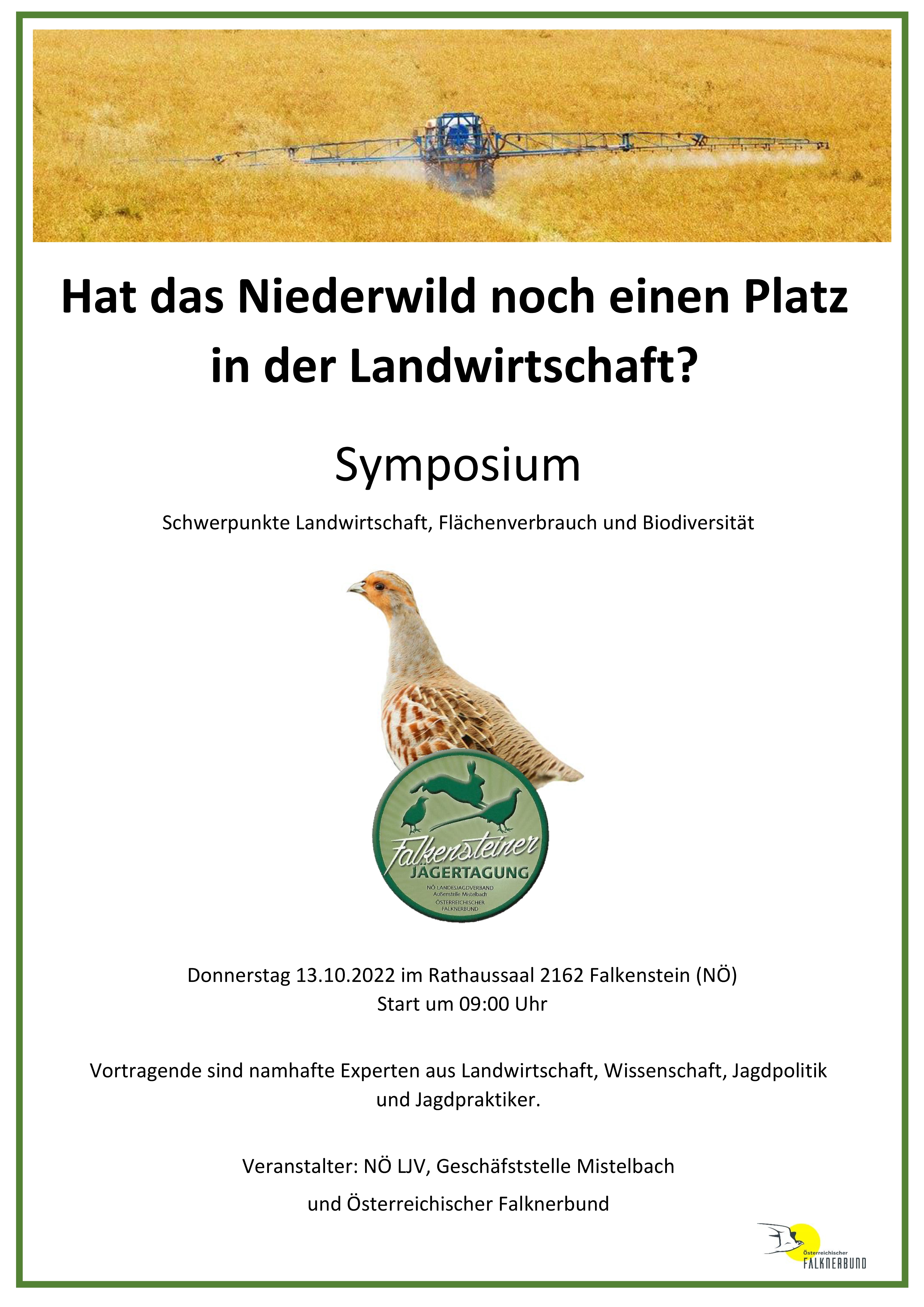 Niederwild-Symposium in Falkenstein (NÖ)